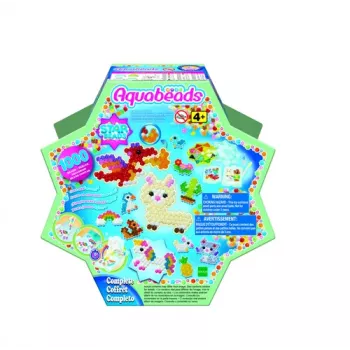 EPOCH Aquabeads Star Beads set starter - oltre 800 perline, 16 colori, set creativo ad acqua per bambini da 4 anni