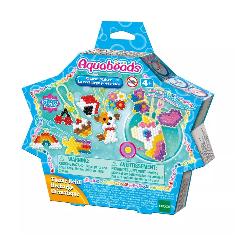 EPOCH Aquabeads set charm e ciondoli - oltre 600 perline, 10+ design, set creativo ad acqua per bambini da 4 anni