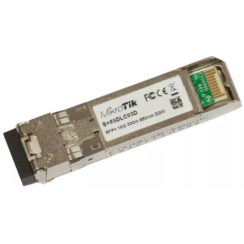 MikroTik S+85DLC03D ricetrasmettitore SFP+ 10G 850nm multimodale LC, 300m