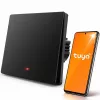 Qoltec 52722 interruttore luce smart Wi-Fi, 1 canale, pannello touch, timer, Tuya/Smart Life, nero