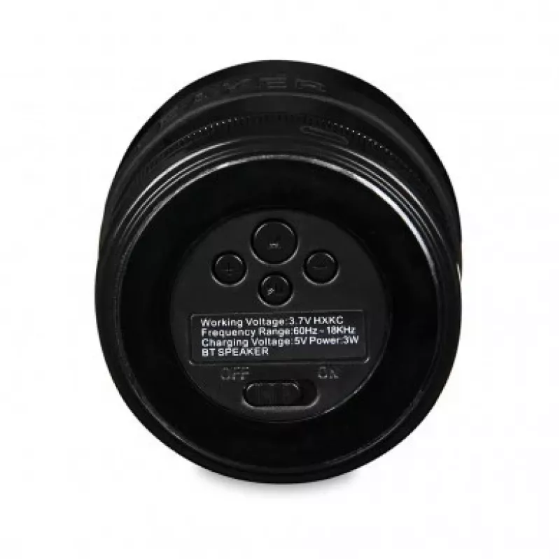 IBOX altoparlante STRIDER Bluetooth portatile wireless con radio FM, vivavoce, 5W RMS, AUX 3,5mm, USB, MicroSD, nero