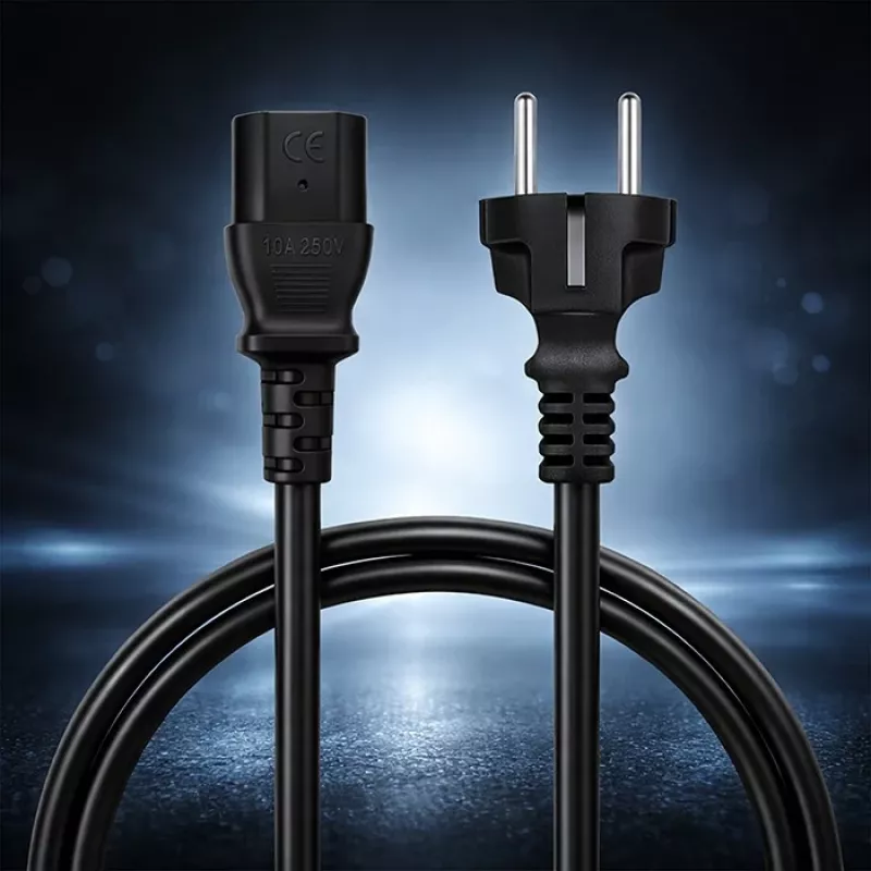 QOLTEC 54627 Cavo di alimentazione Schuko su IEC C13 3m 3x1mm² nero