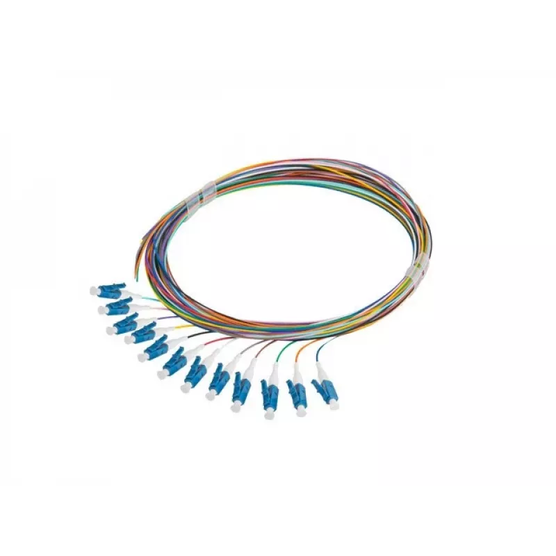 LANBERG Pigtail SM LC/UPC Semi-Tight 9/125 G657A1 12x2m multicolore