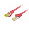 LANBERG Cavo patch in rame Cat.6A S/FTP LSZH 20m rosso - testato Fluke