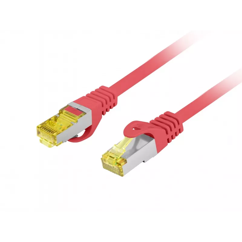 LANBERG Cavo patch in rame Cat.6A S/FTP LSZH 20m rosso - testato Fluke