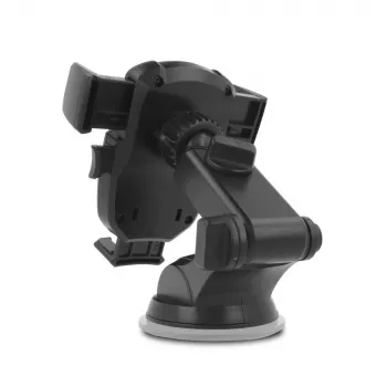 HAMMER Extreme supporto auto universale per smartphone parabrezza cruscotto con ventosa forte, rotazione 360°, clip regolabile, nero