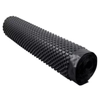HDPE membrana bugnata per isolamento verticale delle fondazioni 1,5 m x 20 m (30 m²) - nero