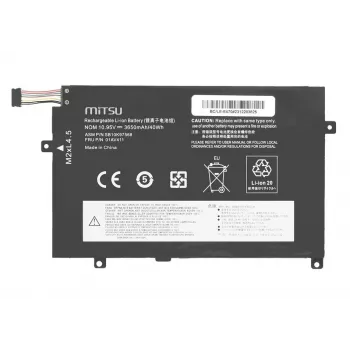 MITSU batteria ricaricabile 01AV411 per Lenovo ThinkPad E470 E475 3650 mAh (40 Wh) 10,95 V