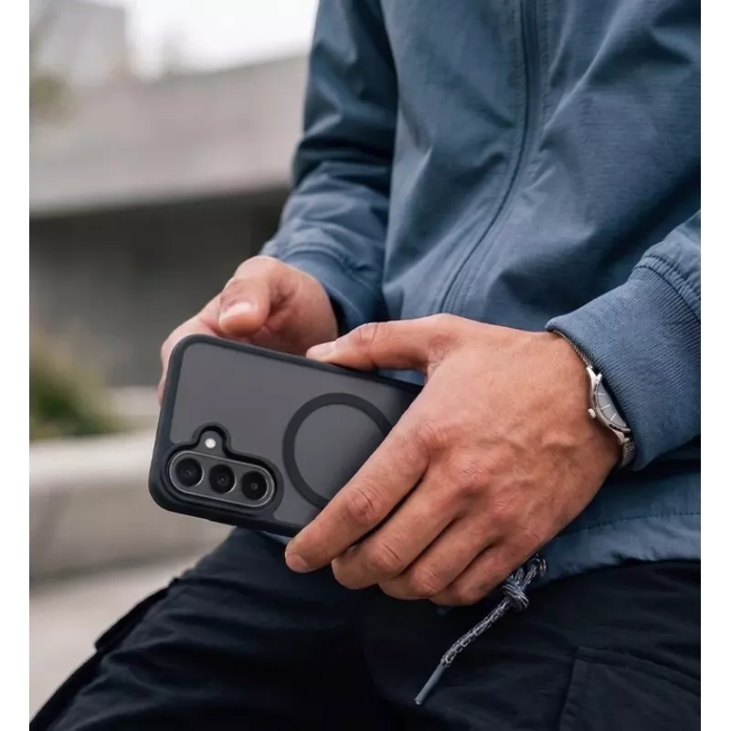 CRONG Matte custodia MagSafe per Samsung Galaxy A27 - nero