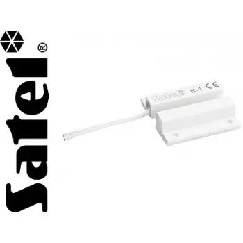 SATEL K-1 Contatto magnetico da parete, bianco, NC, distanza 20 mm, cavo 1 m
