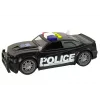 LEAN TOYS Auto della polizia 1:14 veicolo RC con luci e suoni nero