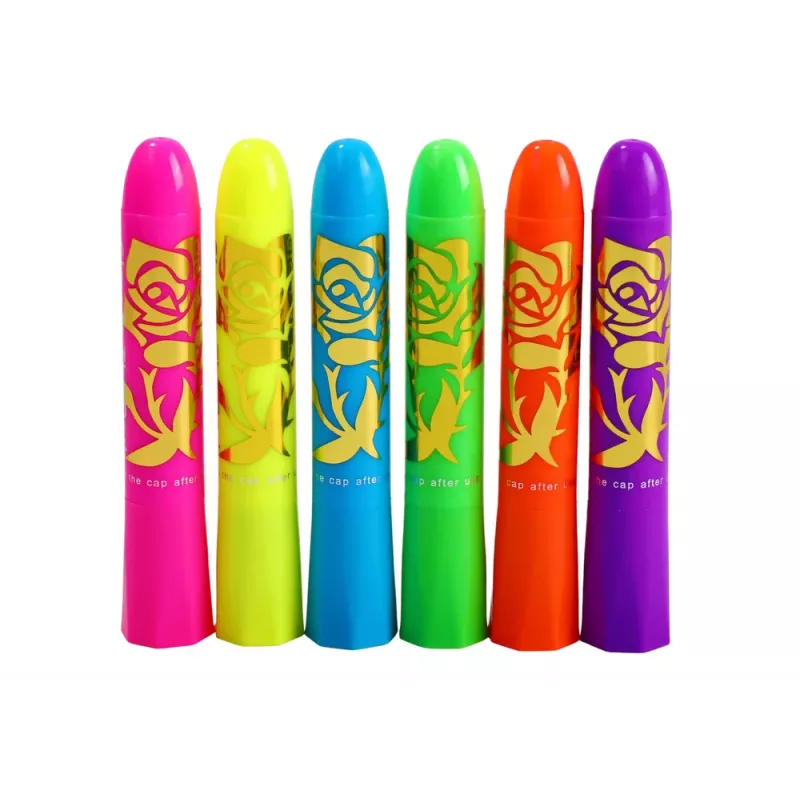 LEAN TOYS Set trucco viso penne neon fluorescenti 6 pezzi