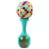 LEAN TOYS Set di sonagli con palline morbide a motivi arancione verde 2 pezzi