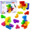 LEAN TOYS Mattoncini magnetici Magic Cube puzzle 156 carte sfida 9 pezzi