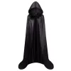 LEAN TOYS Mantello con cappuccio carnevale Halloween nero 150cm