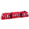 LEAN TOYS Tram Metropolitana Città con porte, luce e suono, Rosso 1:16