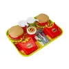 LEAN TOYS Set hamburger e patatine con vassoio | gioco di ruolo fast-food