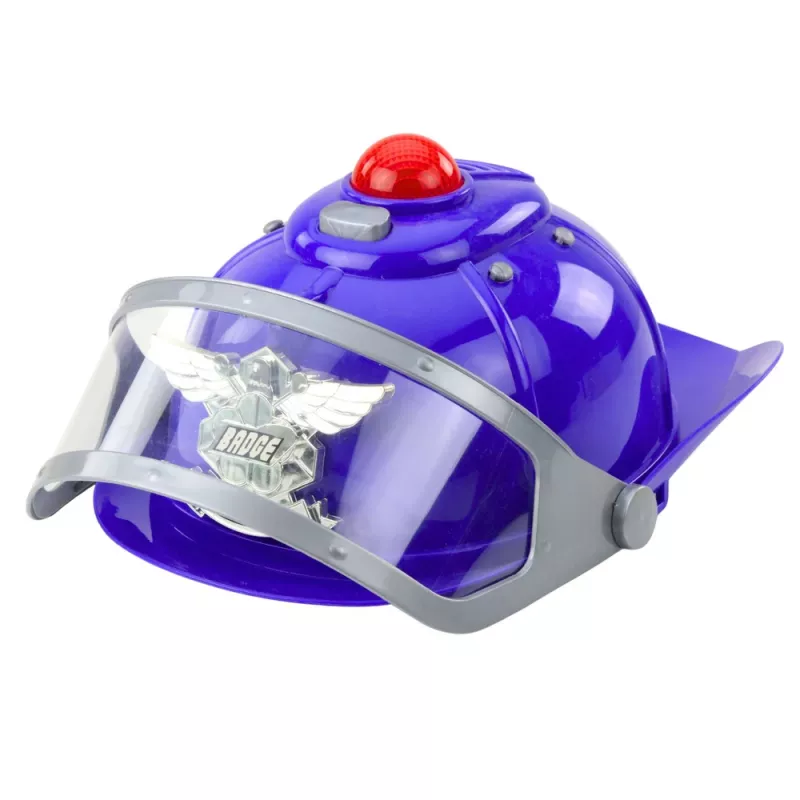 LEAN TOYS Set polizia per bambini casco pistola manette accessori 9 pezzi