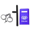 LEAN TOYS Set polizia per bambini casco pistola manette accessori 9 pezzi