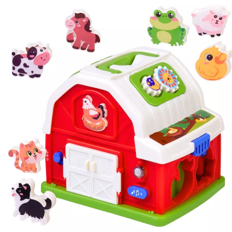 LEAN TOYS Fattoria interattiva con musica, animali, luci e suoni
