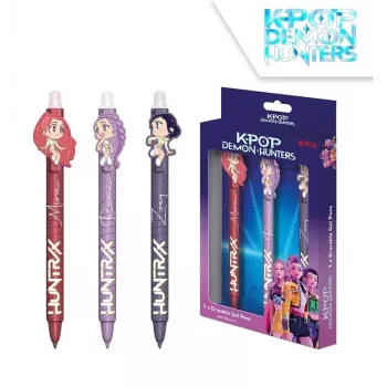 KIDS K-Pop Demon Hunters set di penne gel confezione da 3 | 0,7 mm colori assortiti