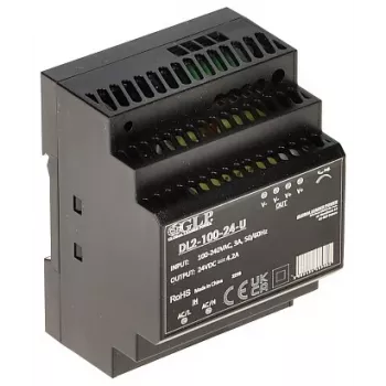 GLP alimentatore switching DL2-100-24-U – alimentatore industriale da guida DIN 100W 24V