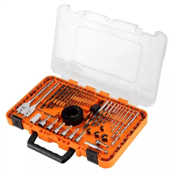 NEO TOOLS Set di punte per trapano e inserti con chiavi a bussola, 90 pz.