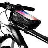 WILDMAN Bike Holder Case M E2 1L nero - borsa da manubrio per smartphone, resistente agli schizzi, compatibile touchscreen, 1L di spazio