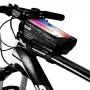WILDMAN Bike Holder Case M E2 1L nero - borsa da manubrio per smartphone, resistente agli schizzi, compatibile touchscreen, 1L di spazio