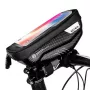 WILDMAN Bike Holder Case S E1 1L nero – borsa da telaio compatta per bici con chiusure a strappo