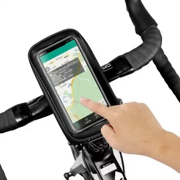WILDMAN Bike Holder Case S E1 1L nero – borsa da telaio compatta per bici con chiusure a strappo