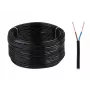 Cavo elettrico OMYp 2x0,5 mm² 300/300V flessibile in PVC nero