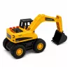 LEAN TOYS Escavatore da cantiere con benna mobile, luce e suono - giallo, scala 1:32