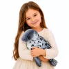 LEAN TOYS foca realistica di peluche, grigio, 50 cm