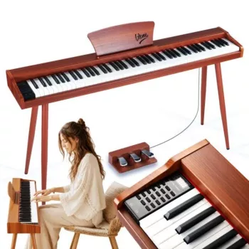 V-TONE BL-130 Pianoforte digitale console marrone 88 tasti Graded Hammer Action