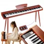V-TONE BL-130 Pianoforte digitale console marrone 88 tasti Graded Hammer Action