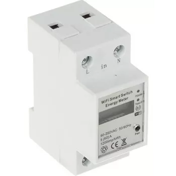 Contatore di energia smart Wi-Fi Tuya monofase 80A per guida DIN con monitoraggio consumi
