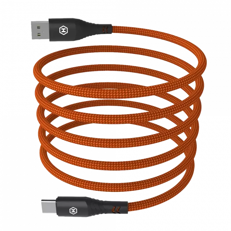 HAMMER Cavo USB-A a USB-C 1,2 m nero 480Mbps ricarica e dati