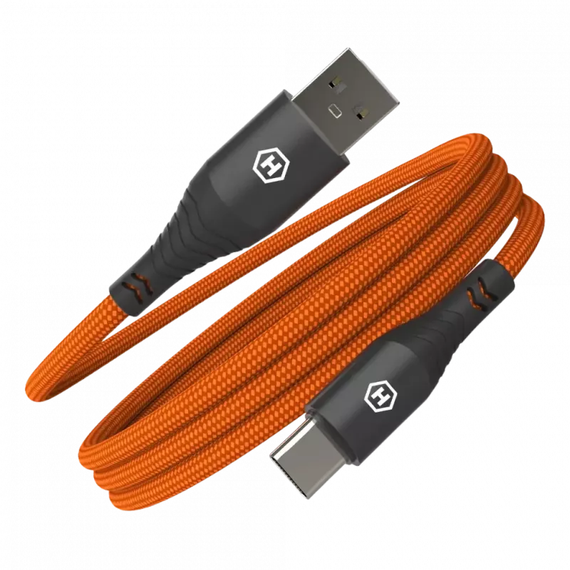 HAMMER Cavo USB-A a USB-C 1,2 m nero 480Mbps ricarica e dati