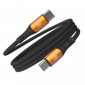 HAMMER Cavo USB-C a USB-C 1,2 m 60 W PD ricarica rapida e sincronizzazione dati nero