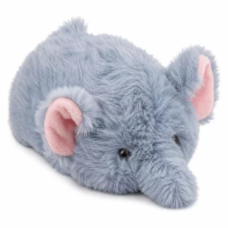 LEAN TOYS mascotte elefante peluche morbido piccolo grigio 18 cm
