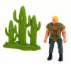 LEAN TOYS set cacciatore di dinosauri action figure con articolazioni mobili e accessori armi a rete