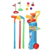 LEAN TOYS Set golf con carrello, mazze, gioco da campo, 20 pezzi