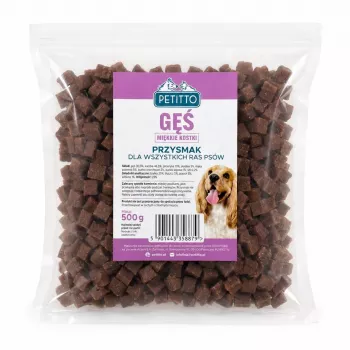 PETITTO Cubetti di calcio con oca per cani 500g