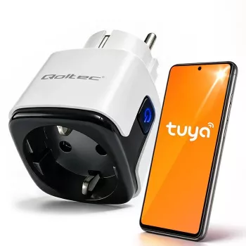 QOLTEC presa smart WiFi 16A con monitoraggio energia e timer
