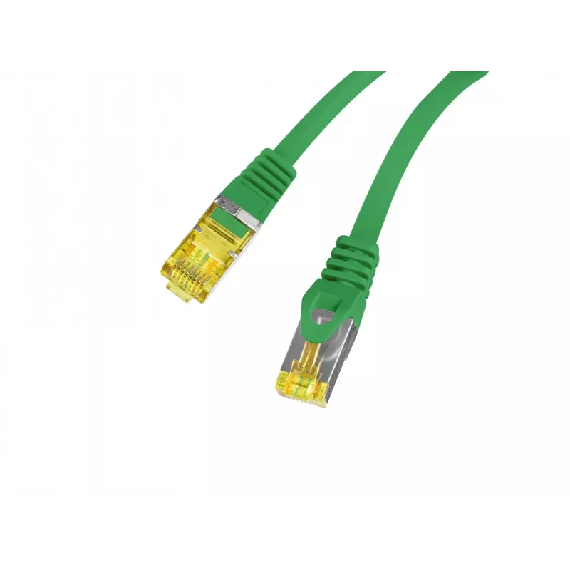 Lanberg PCF6A-10CU-2000-G cavo patch in rame Cat.6A S/FTP LSZH 20m verde Fluke Passed