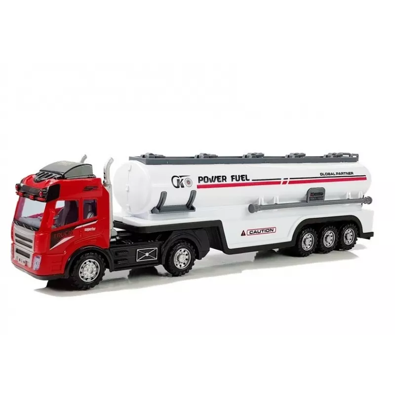 LEAN TOYS autocisterna R/C con luce e suono, scala 1:32, camion radiocomandato 2,4 GHz
