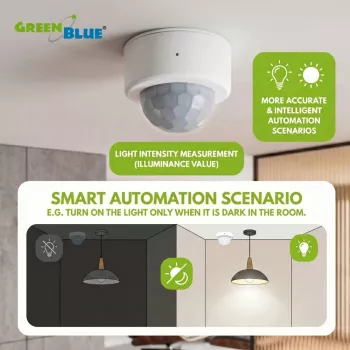 GREENBLUE Tuya Zigbee sensore di movimento GB740