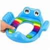 LEAN TOYS Copriwater per bambini, sedile morbido con maniglie, blu