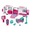 LEAN TOYS Ambulanza pieghevole per ospedale delle bambole accessorio mini bambola 11 pezzi